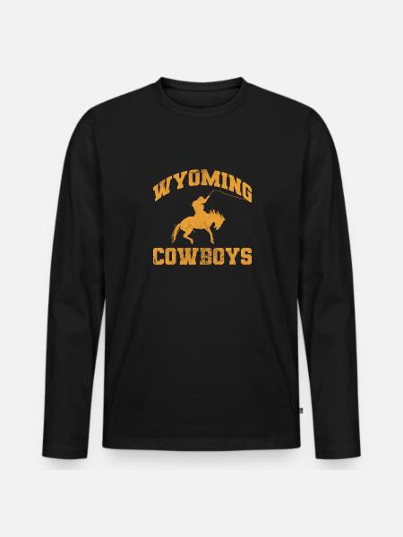 Cowboy - Men's Premium Organic Long Sleeve Shirt - black