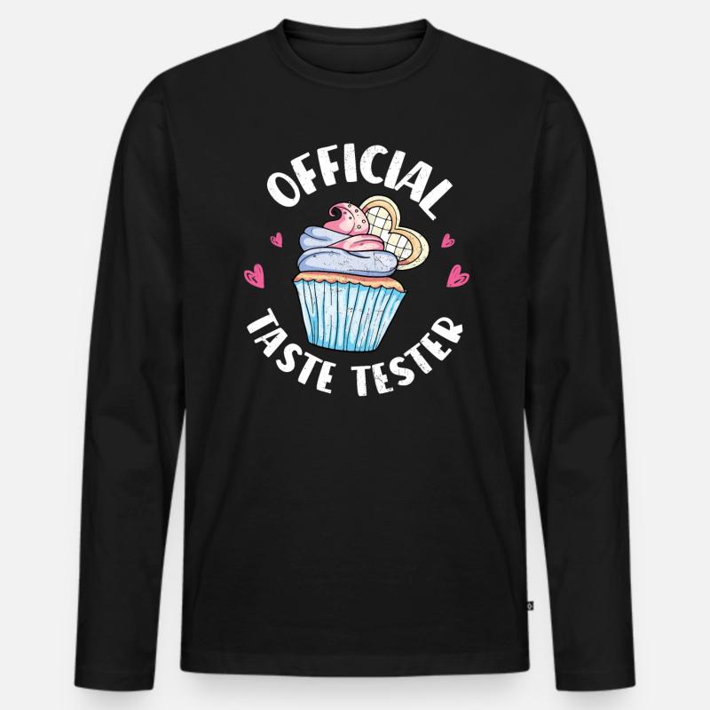 Cupcake - Men's Premium Organic Long Sleeve Shirt - black