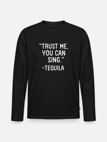 Singer Singer Singing Musician Gift - Men's Premium Organic Long Sleeve Shirt - black