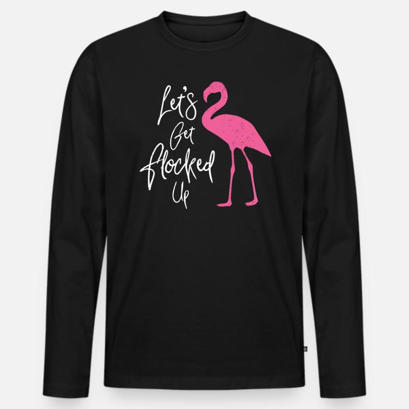 Junggesellin - Männer Premium Bio Langarmshirt - Schwarz