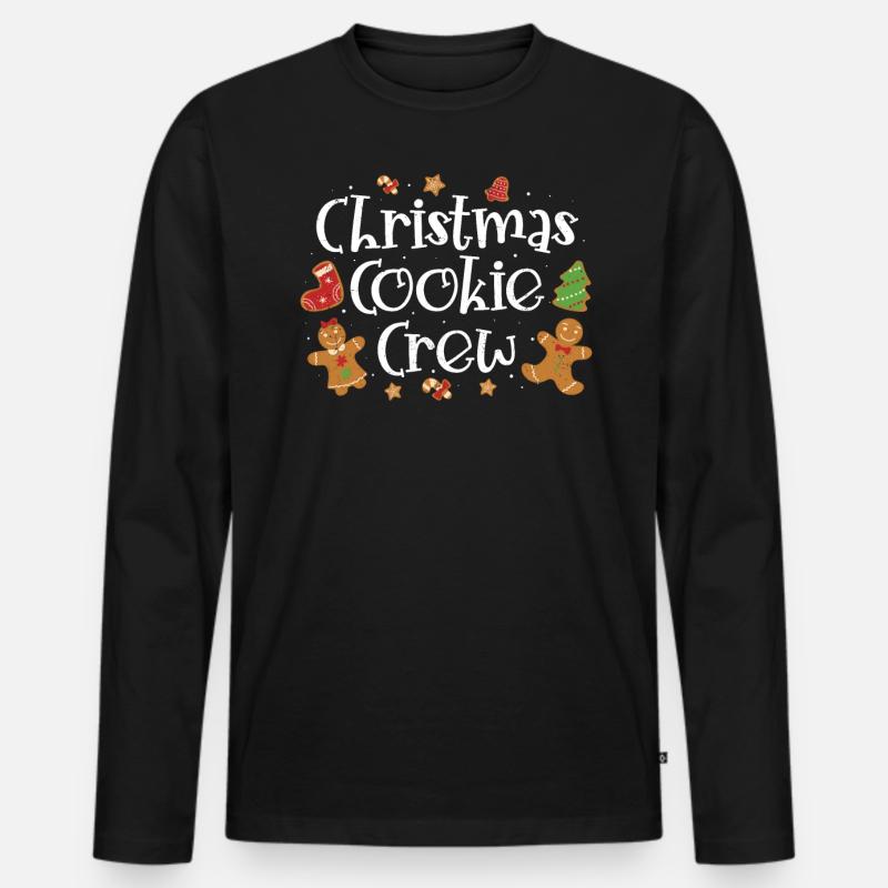 Bäcker - Männer Premium Bio Langarmshirt - Schwarz