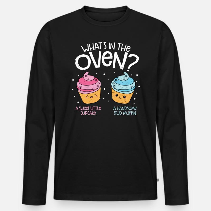 Cupcake - Men's Premium Organic Long Sleeve Shirt - black