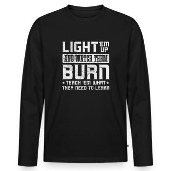 Pays - T-shirt manches longues Premium bio Homme - noir - Devant - Nico (187cm)