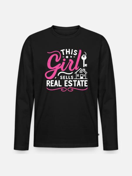 Realtor - Men's Premium Organic Long Sleeve Shirt - black