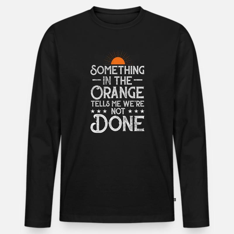 Country - Männer Premium Bio Langarmshirt - Schwarz