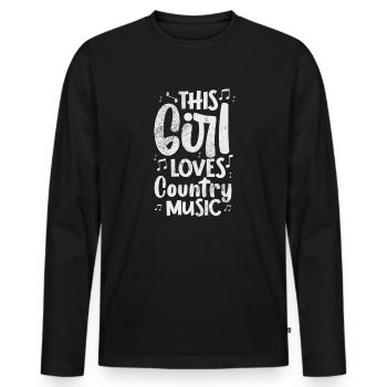 Pays - T-shirt manches longues Premium bio Homme - noir - Devant - Nico (187cm)