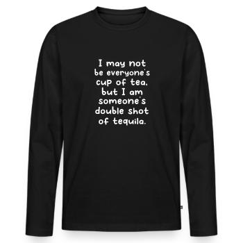Tequila Sunrise Booze Party Mexique Cadeau - T-shirt manches longues Premium bio Homme - noir - Devant - Nico (187cm)