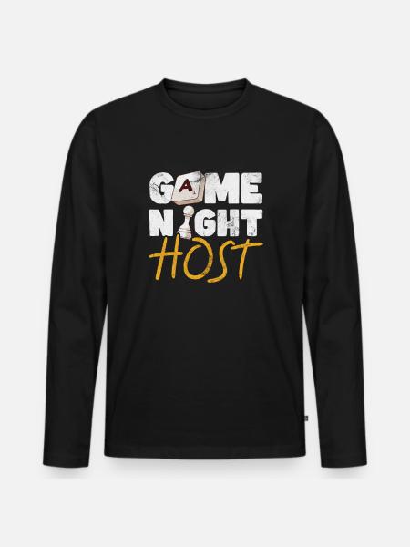 Board game - Men's Premium Organic Long Sleeve Shirt - black