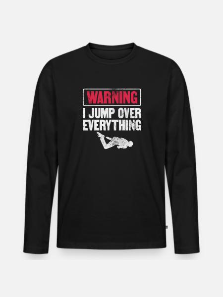 Parkour - Men's Premium Organic Long Sleeve Shirt - black