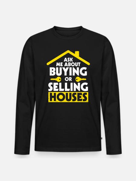 Realtor - Men's Premium Organic Long Sleeve Shirt - black