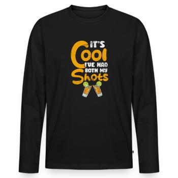 Tequila - Männer Premium Bio Langarmshirt - Schwarz - Vorne - Nico (187cm)
