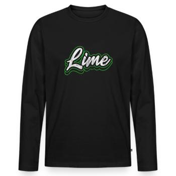 Tequila - Männer Premium Bio Langarmshirt - Schwarz - Vorne - Nico (187cm)