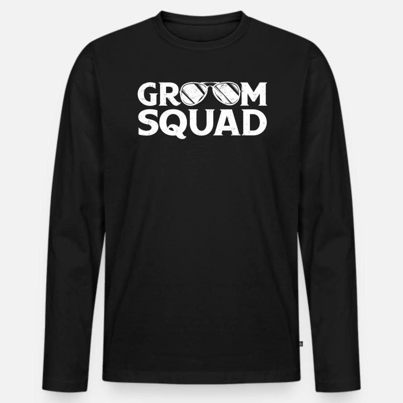 Junggeselle Jungesellenabschied - Männer Premium Bio Langarmshirt - Schwarz