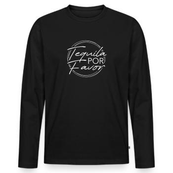Tequila Sunrise Booze Party Mexique Cadeau - T-shirt manches longues Premium bio Homme - noir - Devant - Nico (187cm)