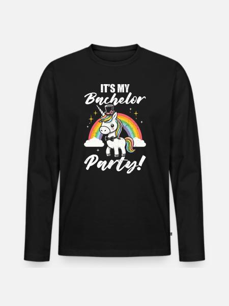 Bachelor bachelor party - Men's Premium Organic Long Sleeve Shirt - black