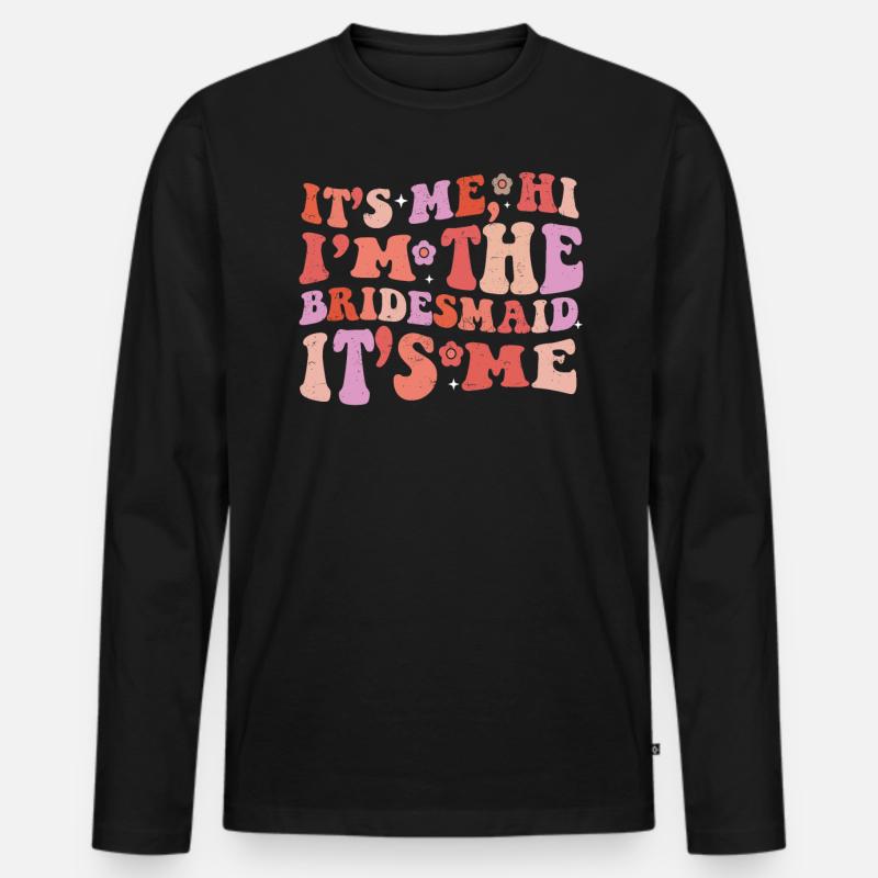 Junggesellin - Männer Premium Bio Langarmshirt - Schwarz