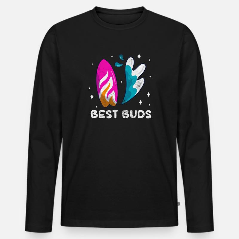 Wakeboard - Männer Premium Bio Langarmshirt - Schwarz