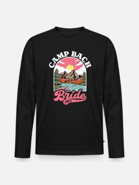 Spinster - Men's Premium Organic Long Sleeve Shirt - black