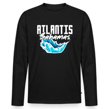 Bahamas Caribbean Island Atlantic Summer Gift - Men's Premium Organic Long Sleeve Shirt - black - Front - Nico (187cm)