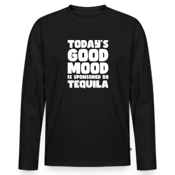 Tequila Sunrise Booze Party Mexique Cadeau - T-shirt manches longues Premium bio Homme - noir - Devant - Nico (187cm)