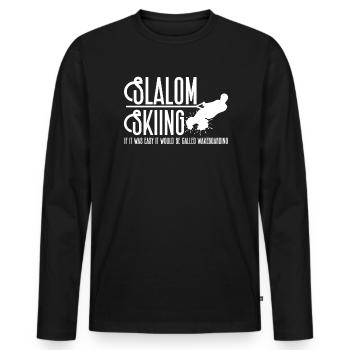 Wakeboard Wakeboarder Wakeboard Cadeau - T-shirt manches longues Premium bio Homme - noir - Devant - Nico (187cm)