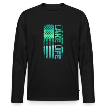 Wakeboard Wakeboarder Wakeboard Cadeau - T-shirt manches longues Premium bio Homme - noir - Devant - Nico (187cm)