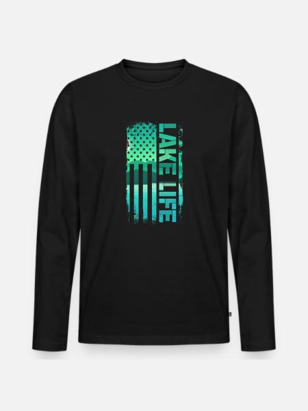Wakeboard Wakeboarder Wakeboarding Gift - Men's Premium Organic Long Sleeve Shirt - black