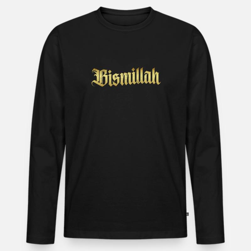Muslim - Männer Premium Bio Langarmshirt - Schwarz