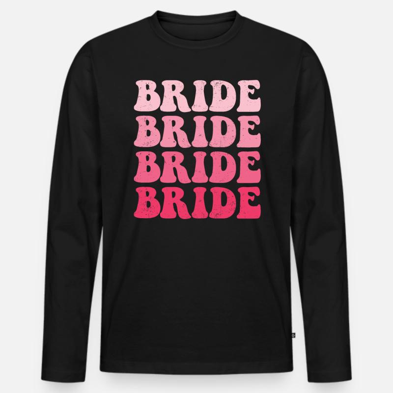 Junggesellin - Männer Premium Bio Langarmshirt - Schwarz