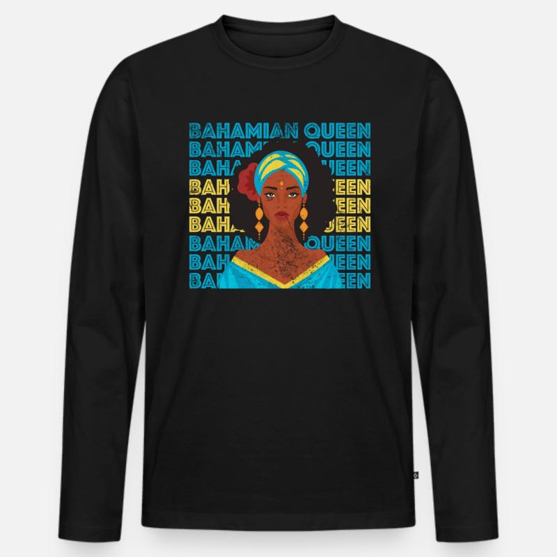 Bahamas - Männer Premium Bio Langarmshirt - Schwarz