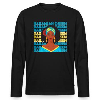 Bahamas Caribbean Island Atlantic Summer Gift - Men's Premium Organic Long Sleeve Shirt - black - Front - Nico (187cm)