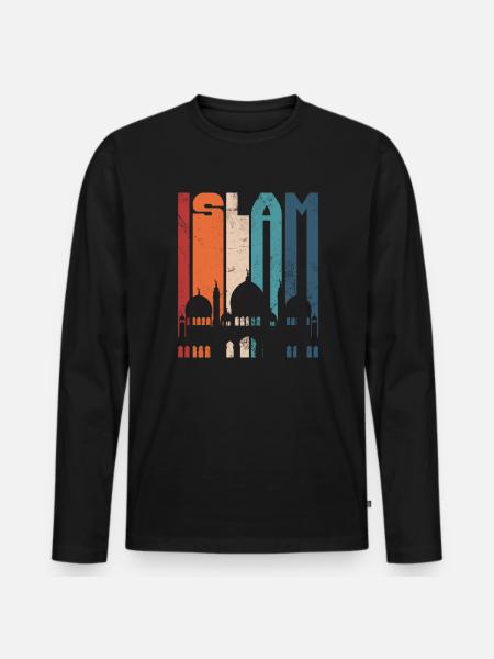 Muslim - Men's Premium Organic Long Sleeve Shirt - black
