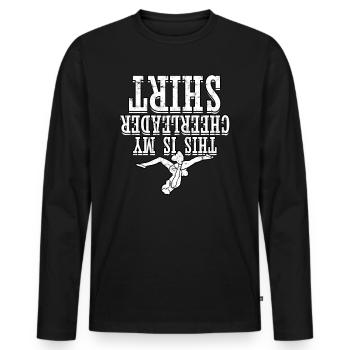 cheerleader cheerleading geschenk sport mädchen ge - Männer Premium Bio Langarmshirt - Schwarz - Vorne - Nico (187cm)