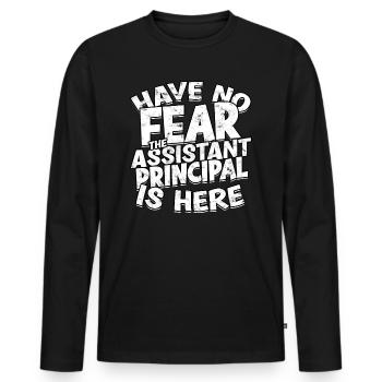 schulleiter stellvertretender schulleiter geschenk - Männer Premium Bio Langarmshirt - Schwarz - Vorne - Nico (187cm)