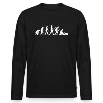 Rockhounder Rockhounding Géologue Rockhound Rockhound - T-shirt manches longues Premium bio Homme - noir - Devant - Nico (187cm)