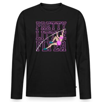 Saut à la perche Athlétisme Filles Saut à la perche - T-shirt manches longues Premium bio Homme - noir - Devant - Nico (187cm)