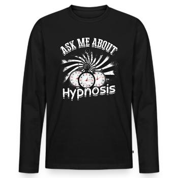 hypnotiseur hypnotique hypnotiseur - T-shirt manches longues Premium bio Homme - noir - Devant - Nico (187cm)