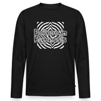 hypnotiseur hypnotique hypnotiseur - T-shirt manches longues Premium bio Homme - noir - Devant - Nico (187cm)