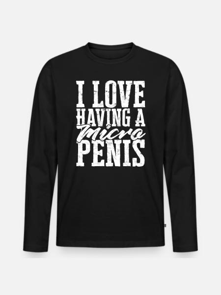 Micropenis Small Penis Sex Cock Club Micro - Men's Premium Organic Long Sleeve Shirt - black