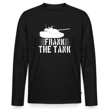 Frank the tank tanks - Men's Premium Organic Long Sleeve Shirt - black - Front - Nico (187cm)