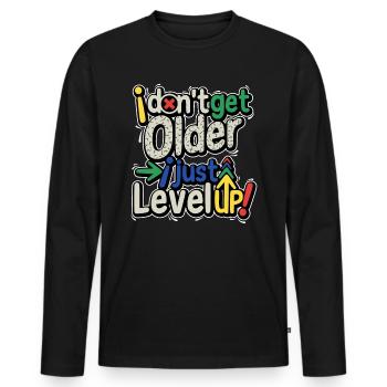 Gaming Multiplayer Games Birthday Game Gambler - Men's Premium Organic Long Sleeve Shirt - black - Front - Nico (187cm)