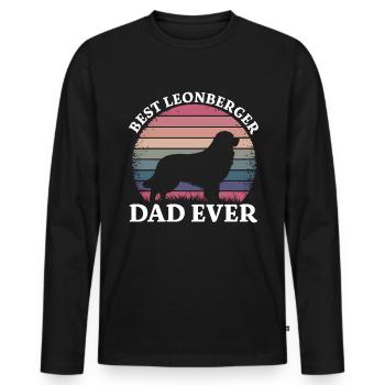 Leonberger Spruch Lustiges Leonberger Geschenk - Männer Premium Bio Langarmshirt - Schwarz - Vorne - Nico (187cm)