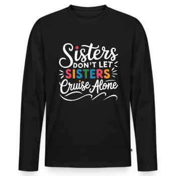 Croisière Dire Voyage Bateau Croisière Cadeau - T-shirt manches longues Premium bio Homme - noir - Devant - Nico (187cm)