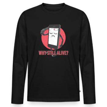 Choses que je déteste Funny Gamer Programmer Cadeau - T-shirt manches longues Premium bio Homme - noir - Devant - Nico (187cm)