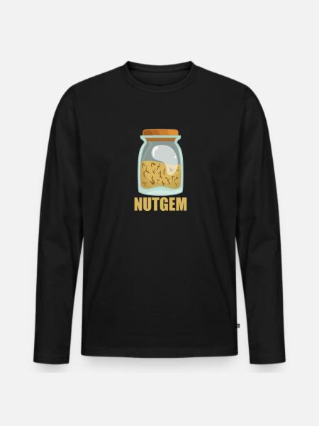 Nutgem Spice Taste Food Cooking - Men's Premium Organic Long Sleeve Shirt - black