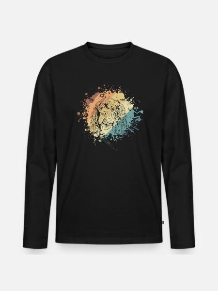 American cocker spaniel pet - Men's Premium Organic Long Sleeve Shirt - black