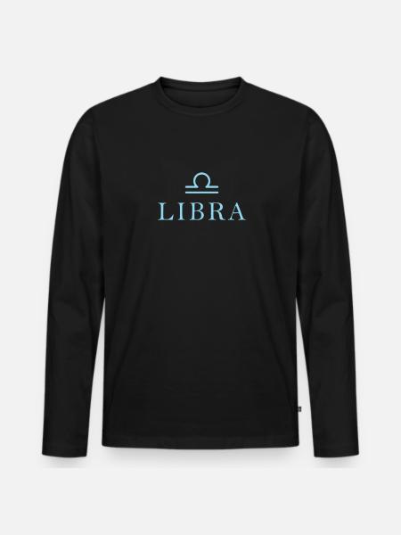 Zodiac sign Libra Libra Constellation - Men's Premium Organic Long Sleeve Shirt - black