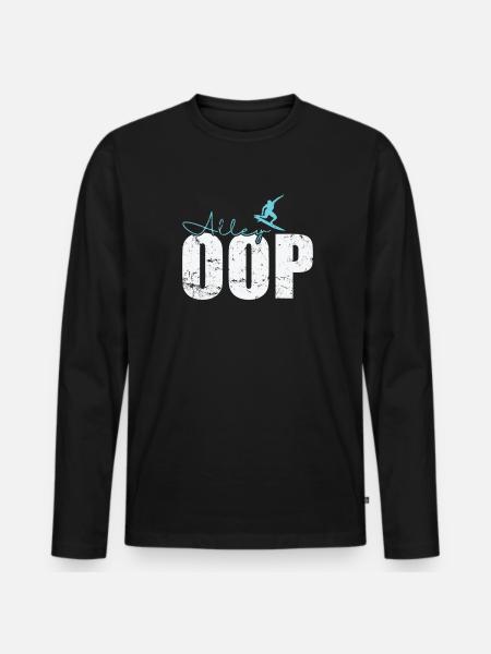 Alley Oop Surf - T-shirt manches longues Premium bio Homme - noir