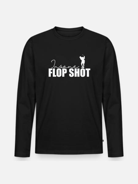 Insane Flop Shot Golf - Men's Premium Organic Long Sleeve Shirt - black
