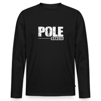 Pole Dancer Stange Tanzen - Männer Premium Bio Langarmshirt - Schwarz - Vorne - Nico (187cm)